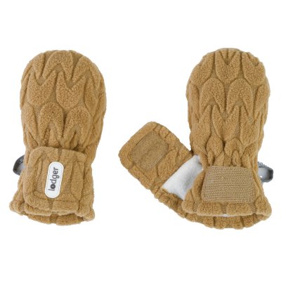 LODGER Mittens Empire Fleece Dark Honey 6 - 12 měsíců - 38909_001