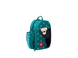 3 SPROUTS Taška na svačinu Bear Black Teal - 42915bt_003