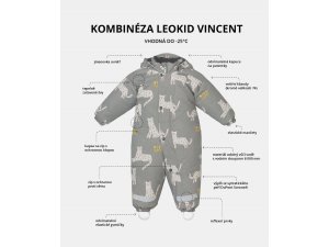 LEOKID Zimní kombinéza Vincent vel. 9 - 12 měsíců (vel. 74) - 43375_009