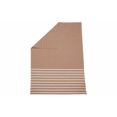 DF MARE KIDS Dětská deka Honeycomb with Stripes Cork 70 x 90 cm - 44101co_001