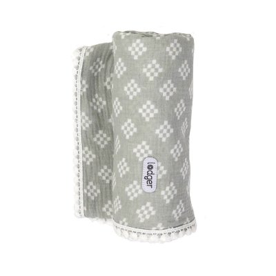 LODGER Swaddler Tribe Muslin Silt Green - 45749sg_001