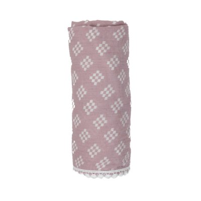 LODGER Swaddler Tribe Muslin Rose