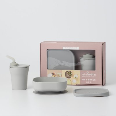 MINIWARE Set Sip & Snack Grey/Grey - 48407gg_001