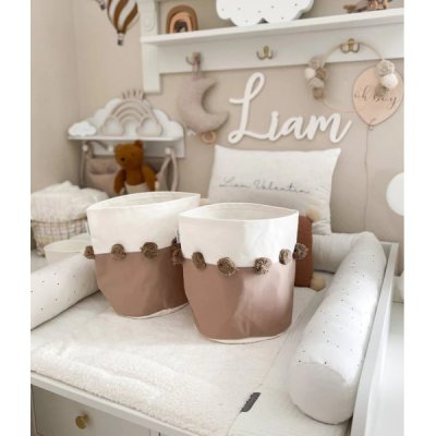 TODDLEKIND Úložný koš small Tan - 48404ta_003