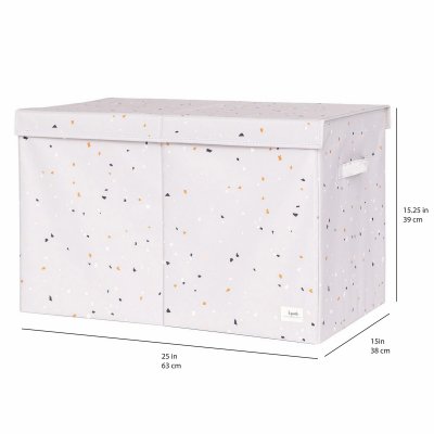 3 SPROUTS Truhla na hračky Recycled Terrazzo/Light Gray - 50398tl_002