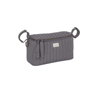 3 SPROUTS Organizér na kočárek prošívaný Solid Charcoal Grey - 56061cg_001