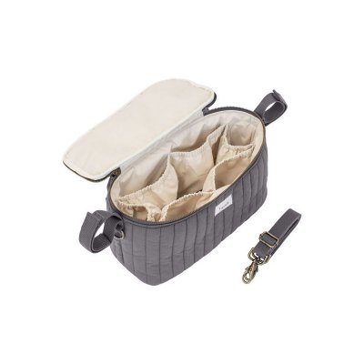 3 SPROUTS Organizér na kočárek prošívaný Solid Charcoal Grey - 56061cg_002