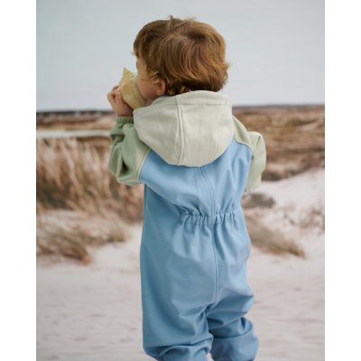 LEOKID Softshellový overal Color Block Blue Cape vel. 12 - 18 měsíců (vel. 80) - 65396_009