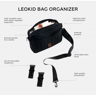 LEOKID Organizér na kočárek Black Pebble - 65422_004