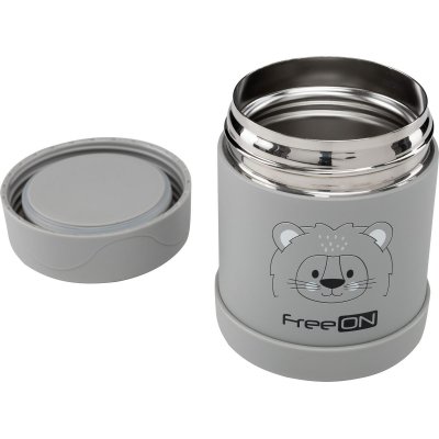 FREEON Termoska na jídlo 350 ml Lion Gray - 69059lg_001