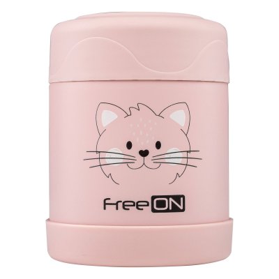 FREEON Termoska na jídlo 350 ml Kitty Pink